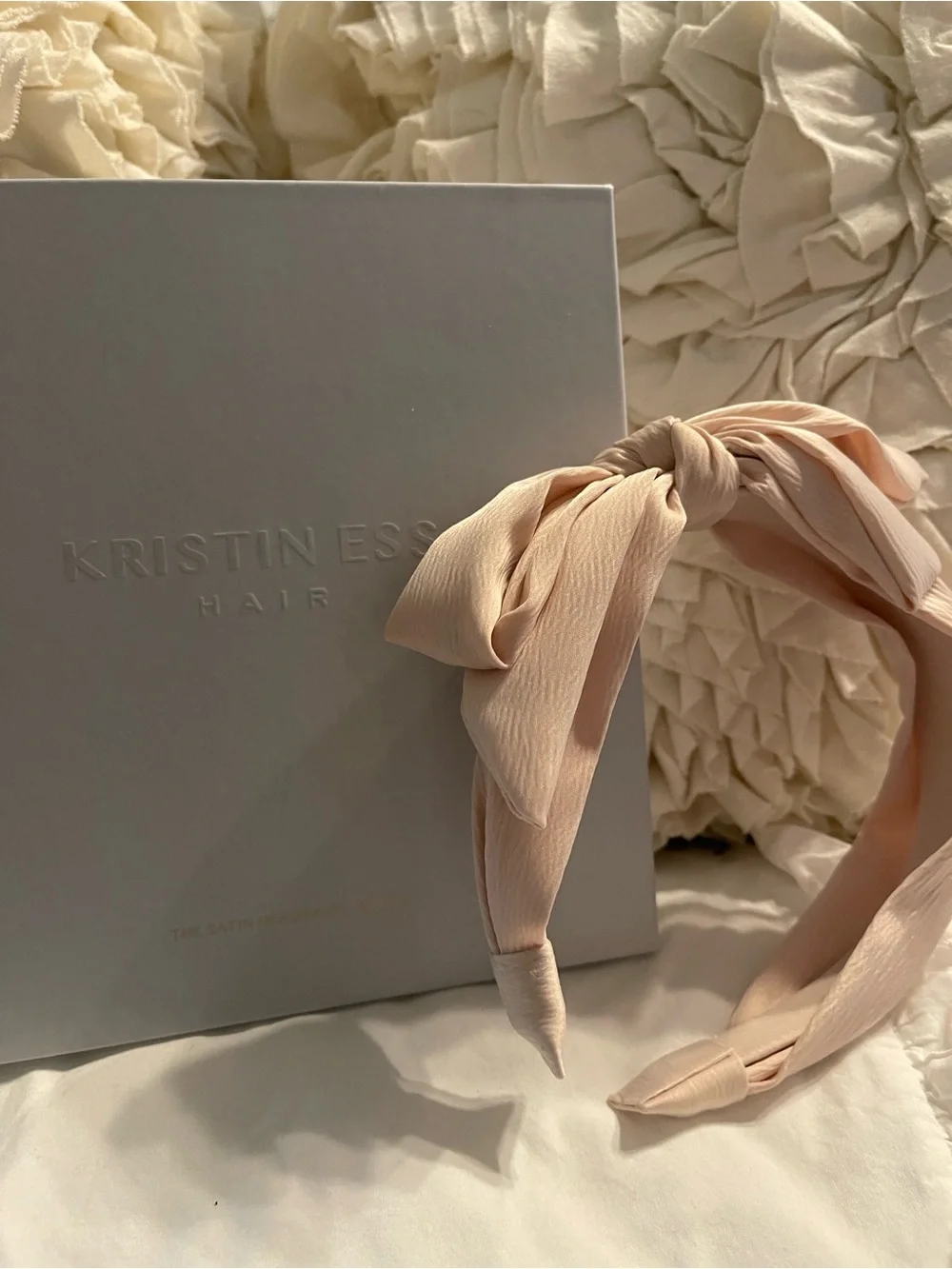 Kristin Ess Satin Knot Headband - Blush Pink New In Unopened Original Packaging